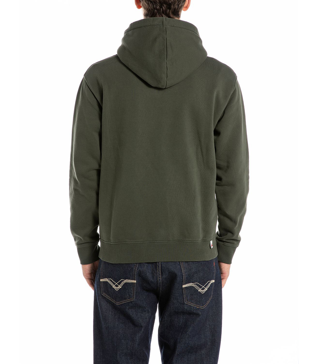 オーガニックコットンフリースフーディー 詳細画像 アーミーグリーン 2